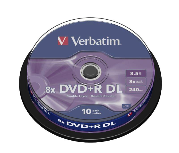 VERBATIM DVD+R 8.5GB DoubleLayer x8 Cake 10szt - 28974 - zdjęcie